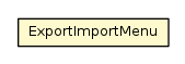 Package class diagram package ExportImportMenu