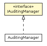 Package class diagram package IAuditingManager