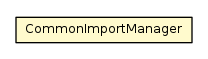 Package class diagram package CommonImportManager