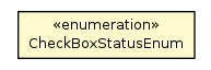 Package class diagram package CheckBoxStatusEnum