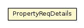 Package class diagram package PropertyReqDetails