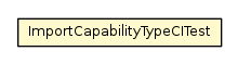 Package class diagram package ImportCapabilityTypeCITest