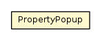 Package class diagram package PropertyPopup