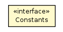 Package class diagram package Constants