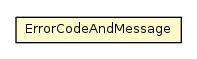 Package class diagram package ErrorCodeAndMessage