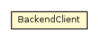 Package class diagram package BackendClient
