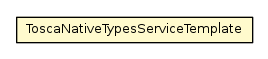 Package class diagram package ToscaNativeTypesServiceTemplate
