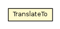 Package class diagram package TranslateTo